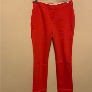 Coral red dress pants